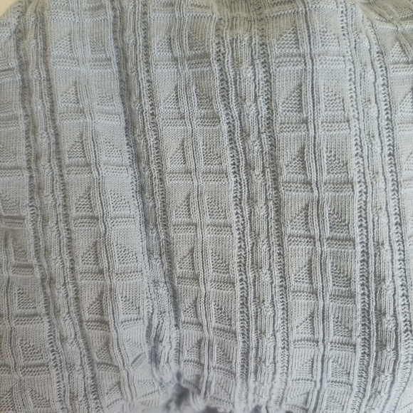 Lucky‎ Brand Small light blue textured sleeveless T-shirt with front knot at the - Picture 13 of 13